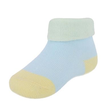 Ctm Infant's Soft & Fancy Solid And Patterned Socks (3 Pack)