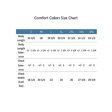 Ctm Men's Big & Tall Comfort Colors Dyed Short Sleeve T-shirt