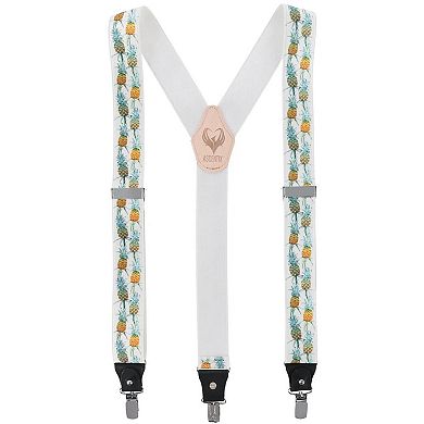 Ascentix Men's Pineapple Clip End Suspenders