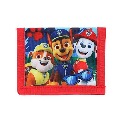 Ctm Kid's Paw Patrol Bifold Wallet With Hook And Loop Closure