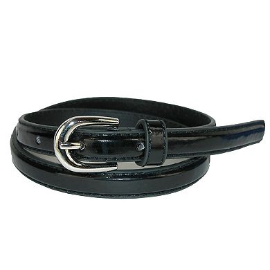 CTM Kid's 1/2 Inch Skinny Dress Belt (Pack of 2 Colors)