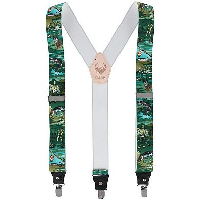 Ascentix Men's Angler Fishing Clip End Suspenders