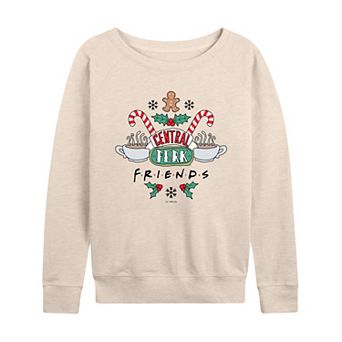 Women's Friends Holiday Central Perk French Terry Long Sleeve Tee