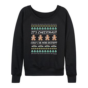 Women's Friends It's Christmas French Terry Long Sleeve Tee