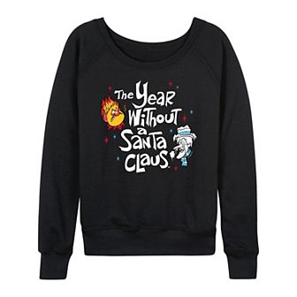 Women's The Year Without a Santa Claus Heat Miser And Snow Miser French Terry Long Sleeve Tee