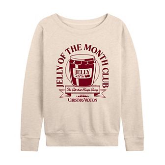 Women's Christmas Vacation Jelly Club French Terry Long Sleeve Tee