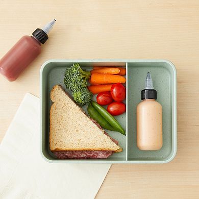 24 Pack 2oz Bottles With Caps For Kitchen, Condiments, Small Squeeze Bottles