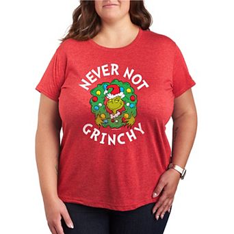 Plus Size Dr. Seuss Grinch Never Not Grinchy Graphic Tee