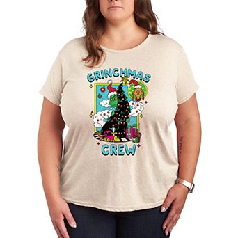 Plus Size Dr. Seuss Grinchmas Crew Graphic Tee