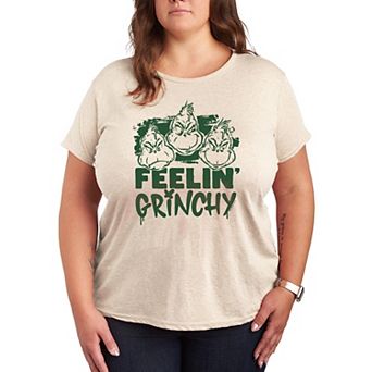 Plus Size Dr. Seuss Feelin' Grinchy Graphic Tee