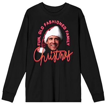 Juniors' National Lampoons Fun Old Fashion Family Christmas Long Sleeve Tee