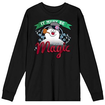 Juniors' Frosty the Snowman It Must Be Magic Long Sleeve Tee