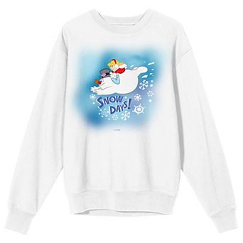 Juniors' Frosty the Snowman Snow Day Sweatshirt