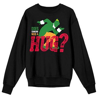 Juniors' Elf Movie Does Someone Need A Hug Sweatshirt