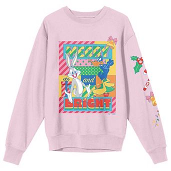 Juniors' Looney Tunes Merry And Bright Sweatshirt