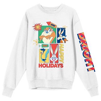 Juniors' Looney Tunes Bright Holidays Sweatshirt