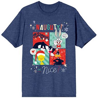 Juniors' Looney Tunes Naughty or Nice Characters Tee