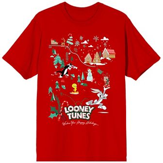 Juniors' Looney Tunes Winter Land Tee