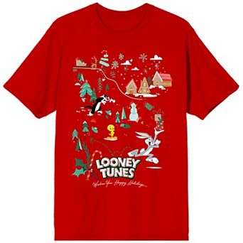 Juniors' Looney Tunes Winter Land Tee
