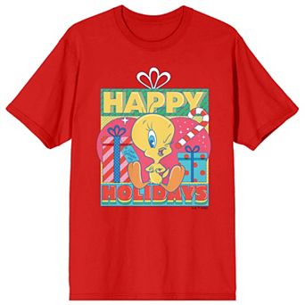 Juniors' Looney Tunes Tweety Holidays Tee