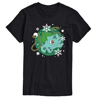 Big & Tall Pokemon Bulba Snowball Graphic Tee