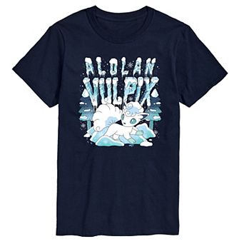 Big & Tall Pokemon Alolan Vulpix Ice Graphic Tee