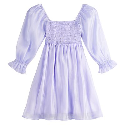 Girls 7-16 Inspired Hearts Chiffon Babydoll Dress