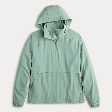 Men's Tek Gear® Lightweight Hooded Quarter Zip Jacket
