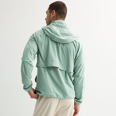 Men's Tek Gear® Lightweight Hooded Quarter Zip Jacket