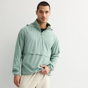 Men's Tek Gear® Lightweight Hooded Quarter Zip Jacket
