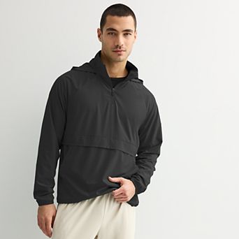 Men's Tek Gear® Lightweight Hooded Quarter Zip Jacket