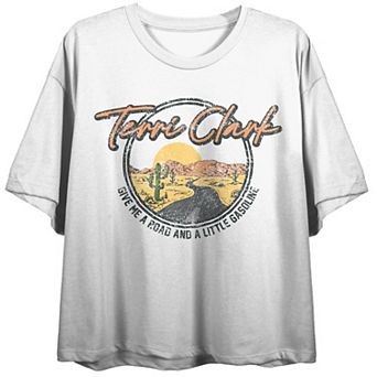 Juniors' Terri Clark Give Me A Road Graphic Tee