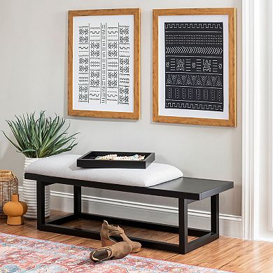 Linon Georgia Bench With Tray