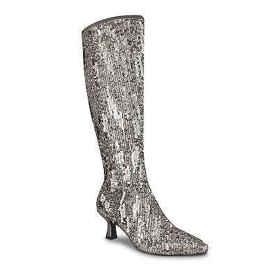 Impo Nyree Memory Foam Women s Stretch Sequin Boots