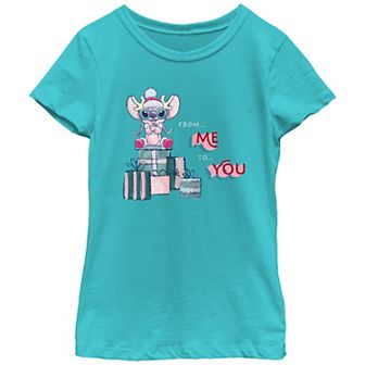 Disney's Lilo & Stitch From Me To You Girls 7-16 Graphic Tee