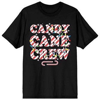 Juniors' Candy Cane Graphic Tee