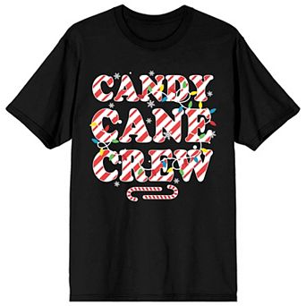 Juniors' Candy Cane Graphic Tee