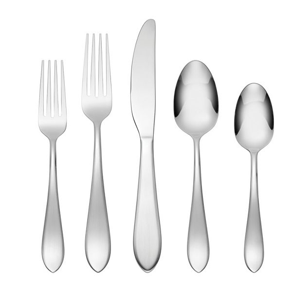 Mingle & Co. Antonia Satin 65-pc. Flatware Set - Silver