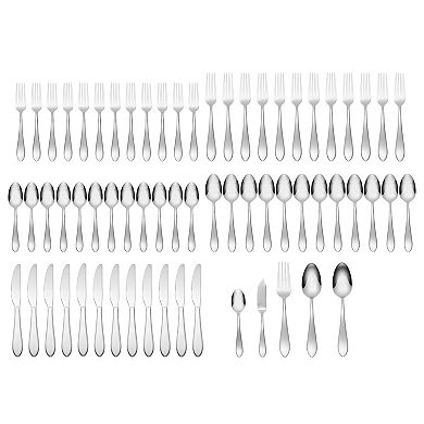Mingle & Co. Antonia Satin 65-pc. Flatware Set