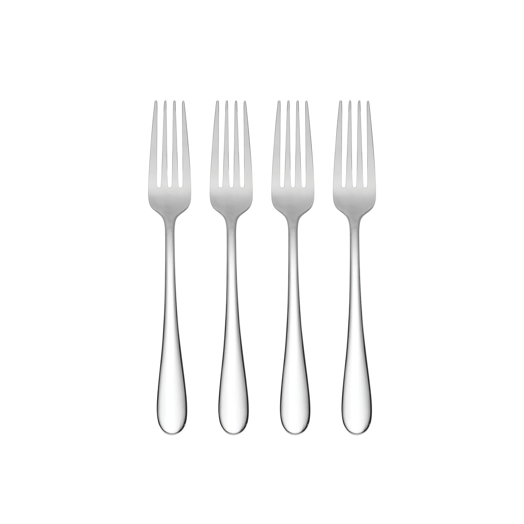 Mingle & Co. Sawyer Mirror 4-pc. Dinner Fork Set, Silver