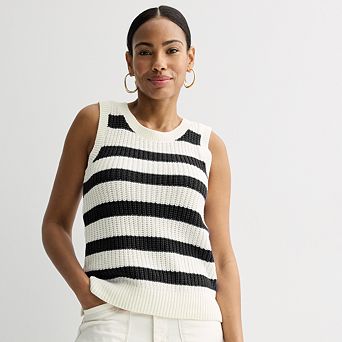 Petite Sonoma Goods For Life® Breezy Sweater Tank Top