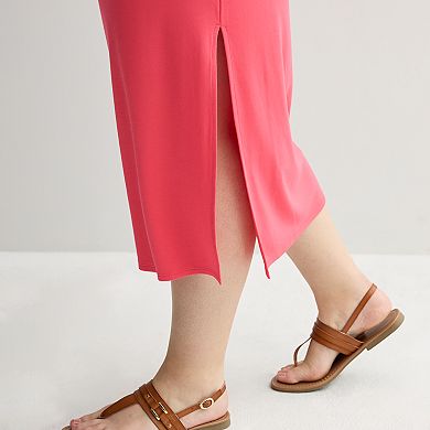 Plus Size INTEMPO™ Sleeveless Shirred Dress