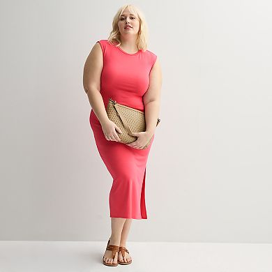Plus Size INTEMPO™ Sleeveless Shirred Dress