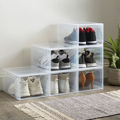 Simplify Set of 6 Stackable Shoe Boxes