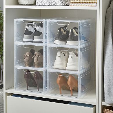 Simplify Set of 6 Stackable Shoe Boxes
