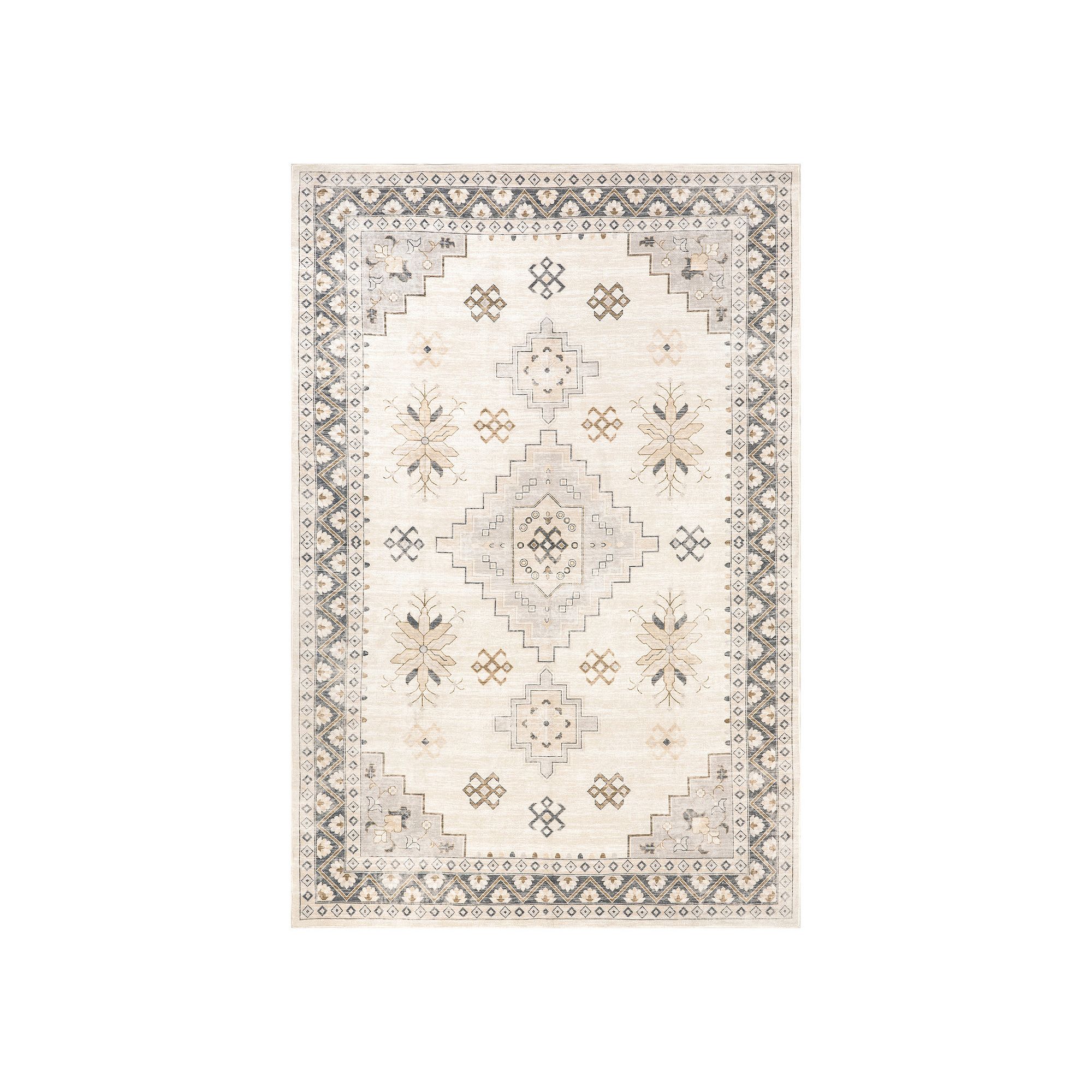 Rugs USA Clovebud Geometric Area Rug, Gray