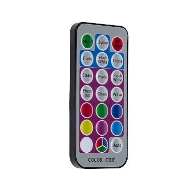 8-Ft. 240-Light Fairy RGB LED Silver Wire Cluster Garland