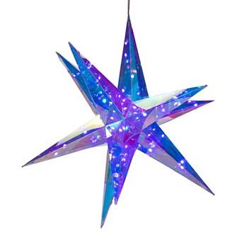 17.75-Inch 60-light RGB Smart LED Holographic Starburst Holiday Light