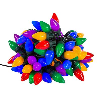 Kurt Adler 100 Light C7 Multicolored String Light Set