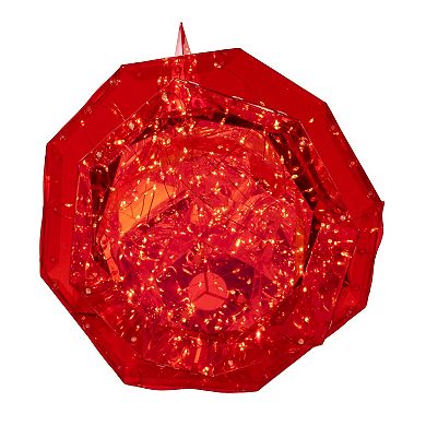 24-Inch 300-Light Warm White Fairy LED Iridescent Snowman Floor Decor